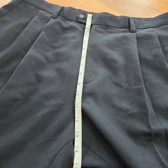 Cutter & Buck Mens Dress Pants Minimalist Preppy Office 36 x31 Black Pleated - Picture 7 of 12